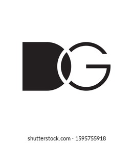 DG initial letter logo template vector icon design
