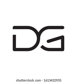 DG initial letter logo template vector icon design