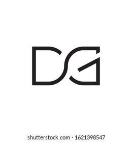 DG initial letter logo template vector icon design