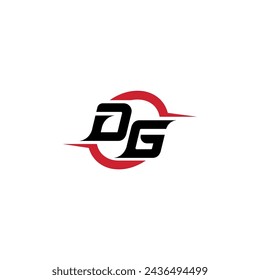 DG initial logo cool and stylish concept for esport or gaming logo as your inspirational