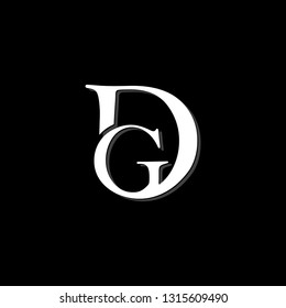 DG Initial Logo Vector, clever letter logo