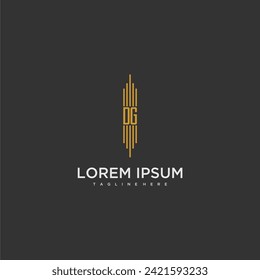 DG initial monogram business logo