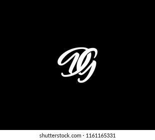 DG letter decorative linked monogram logo