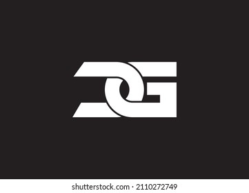 DG  letter design logo logotype icon concept