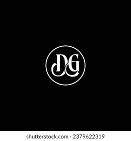 DG letter logo creative design with vector graphic DG simple and modern logo