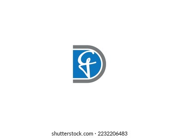 logotipo de la letra DG plantilla de icono de vector moderno creativo