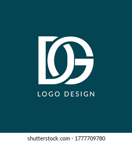 DG Letter Logo Design Template Vector