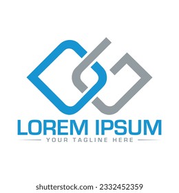 Diseño de logotipo de letras DG único y moderno