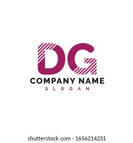 DG Letter Logo Design. DG letter logo Vector Illustration - Vector