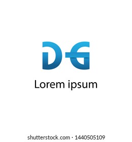DG letter Logo. Letter DG logo vector design