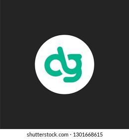 DG letter logo vector icon illustration
