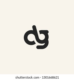 DG letter logo vector icon illustration