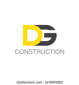 DG letter logo yellow and black wordmark 