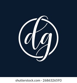 dg letters abstract logo modern style