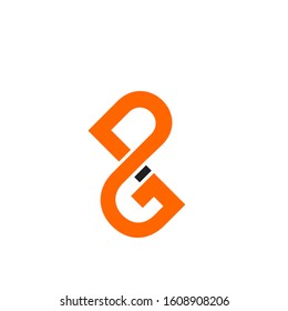 dg logo design simple modern template