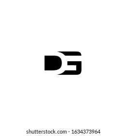 DG Logo design vector. Illustration of DG Letter logotype