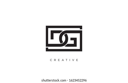 dg logo design vector premium design