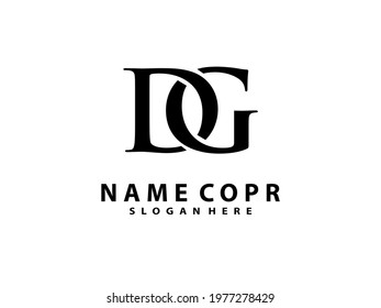 DG logo icon, creative abstract  logo DG, Vintage classic logo vector