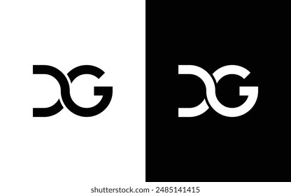 DG logo initial letter design template vector. dg log vector. abstract modern creative business d g letter logo vector