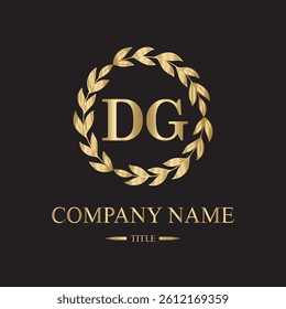  dg logo initial letter luxury royal logo. template symbol. modern golden luxury logo. abstract monogram vector letter mark brand fashion. icon  business monogram boutique font Clothing minimalist.