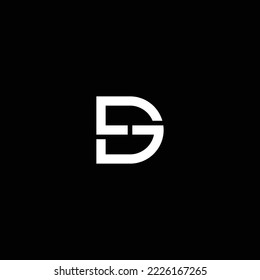 DG logo. DG Letter logo. Illustrated logo, minimal design. 