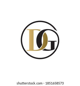 dg luxury logo design vector icon symbol circle