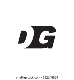 DG negative space letter logo