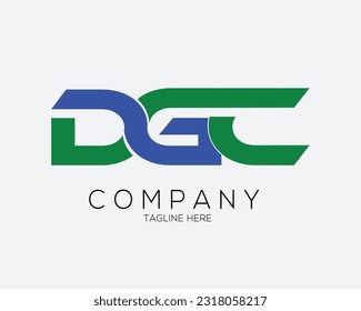 DGC letters Logo Design Concept Vector Template