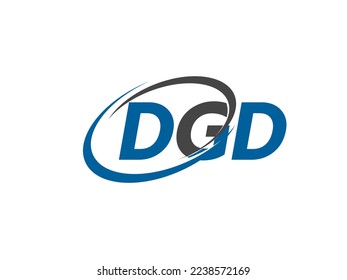 DGD letter creative modern elegant swoosh logo design