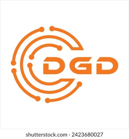 DGD letter design. DGD letter technology logo design on white background. DGD Monogram logo design for entrepreneur and business