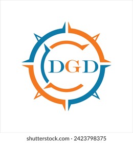 DGD letter design. DGD letter technology logo design on white background. DGD Monogram logo design for entrepreneur and business