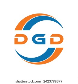 Design des DGD-Briefes. Logo-Design der DGD-Buchstabentechnologie auf weißem Hintergrund. DGD Monogram Logo-Design für Unternehmer und Unternehmen