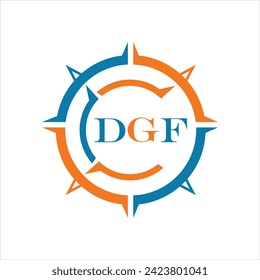 DGF letter design. DGF letter technology logo design on white background. DGF Monogram logo design for entrepreneur and business