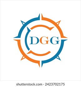 DGG letter design. DGG letter technology logo design on white background. DGG Monogram logo design for entrepreneur and business