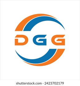 DGG letter design. DGG letter technology logo design on white background. DGG Monogram logo design for entrepreneur and business