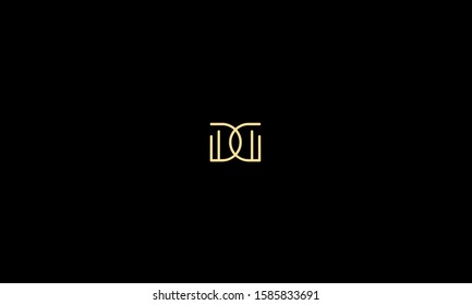 DG,GD,D and G Alphabet letters icon logo 