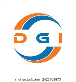 DGI letter design. DGI letter technology logo design on white background. DGI Monogram logo design for entrepreneur and business