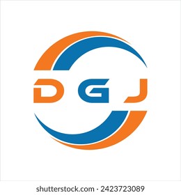 DGJ letter design. DGJ letter technology logo design on white background. DGJ Monogram logo design for entrepreneur and business