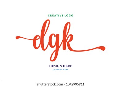 DGK lettering logo is simple, easy to understand and authoritative