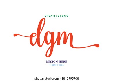DGM lettering logo is simple, easy to understand and authoritative