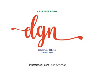 DGN lettering logo is simple, easy to understand and authoritative