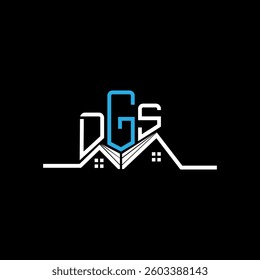 DGS Real State logo design, DGS simple and modern logo. DGS luxurious alphabet design  