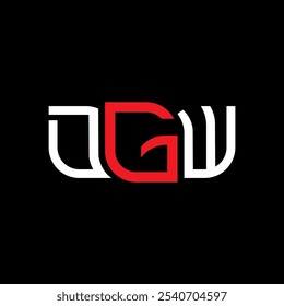 DGW Logo Design, DGW einfache und moderne Logo. DGW luxuriöses Alphabet Design  