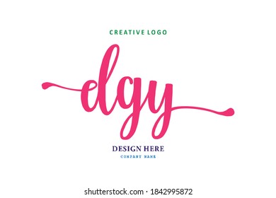 DGY lettering logo is simple, easy to understand and authoritative