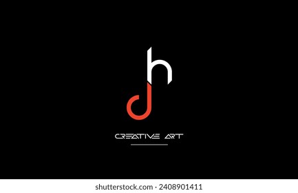 DH, HD, D, H abstract letters logo monogram