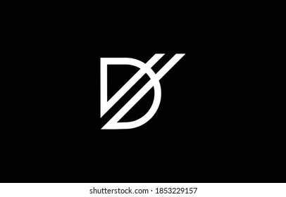 DH HD D H logo design concept with background. Initial based creative minimal monogram icon letter. Modern luxury alphabet vector design