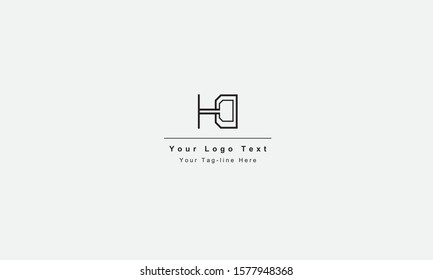 DH or HD letter logo. Unique attractive creative modern initial DH HD D H initial based letter icon logo