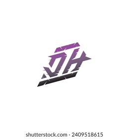 DH initial esport logo inspiration ideas for gaming team, youtube, twitch