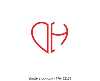 DH Initial love icon