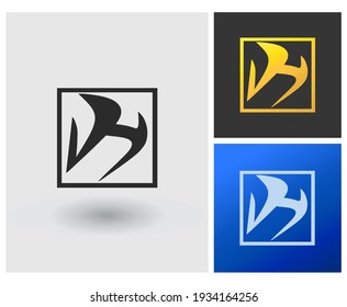 DH-Logo und Logo-Symbole im Monogramm-Stil - Template-Symbole für Firmenidentität - Vektorgrafik